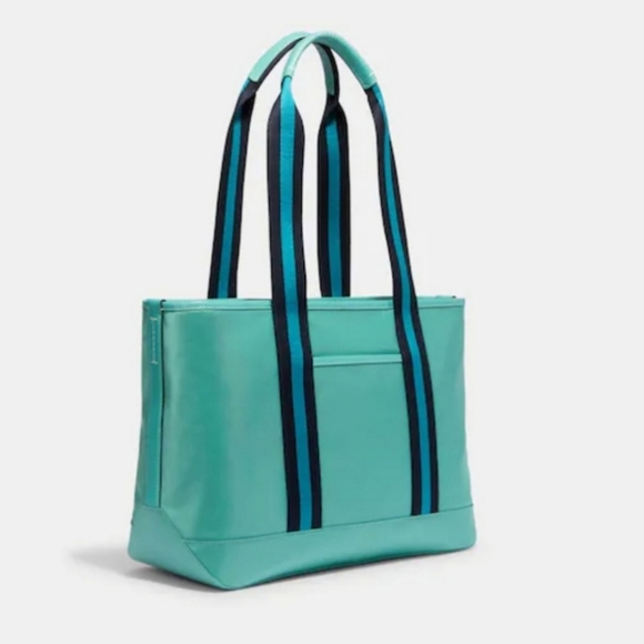 Coach Ellis Tote Recycled Nylon teal - Picture 2 of 11